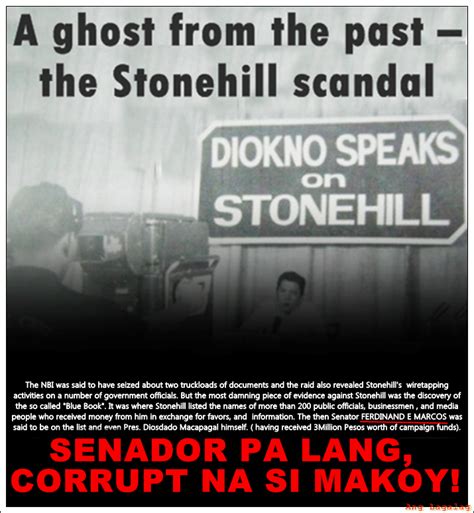 A ghost from the past – the Stonehill scandal .